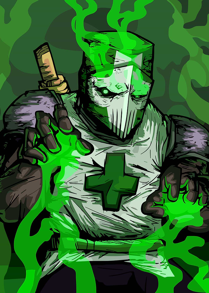 Green Knight with Toxic Magic