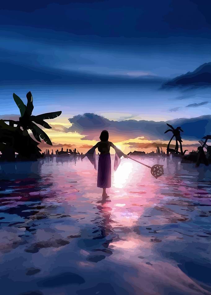 Yuna in Sunset