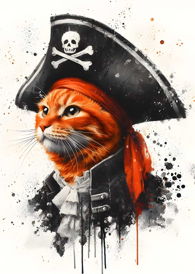 Pirate Cat Portrait