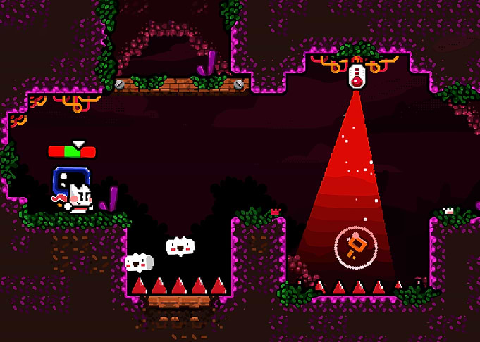 Cute Cat Character in a Pixelated Game
