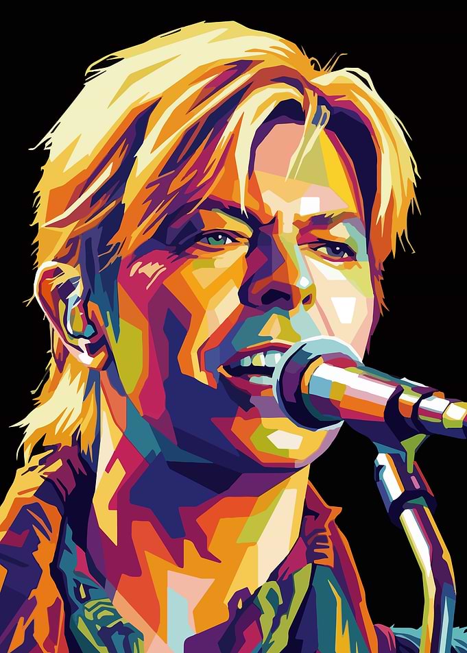 David Bowie Pop Art Portrait