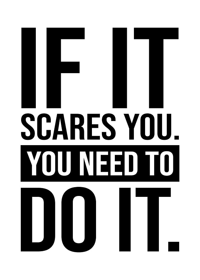 Motivational Quote Text Art