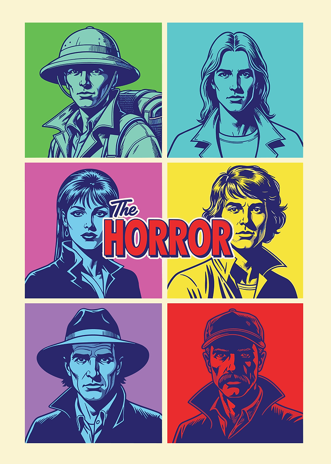 The Horror Pop Art Collage
