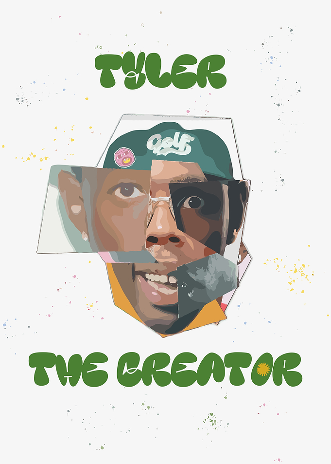 Tyler The Creator Collage Portrait