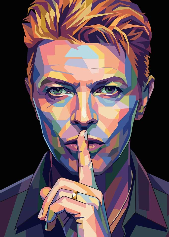 David Bowie Pop Art Portrait