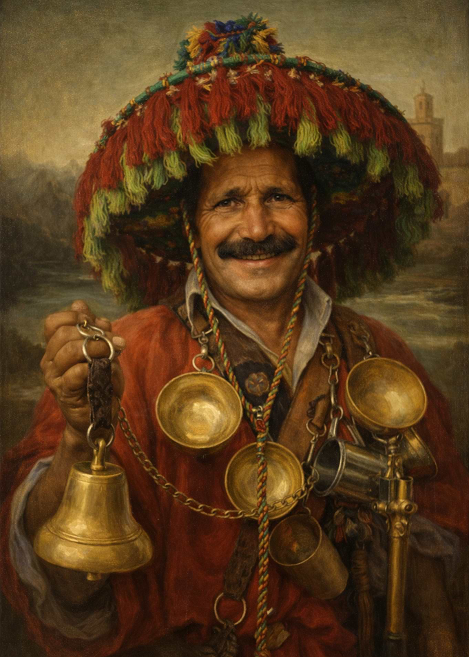 Moroccan Water Seller with Bells
