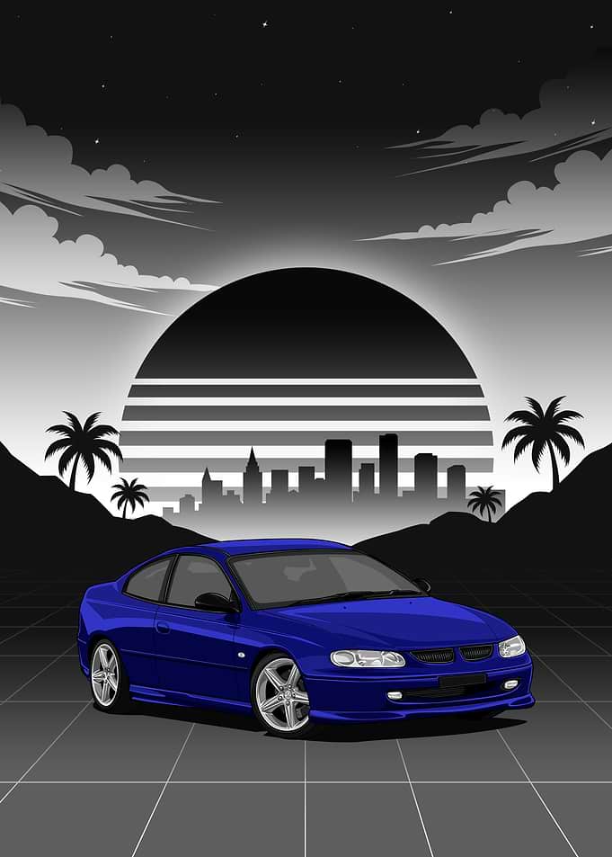 Blue Holden Coupe Concept 1998