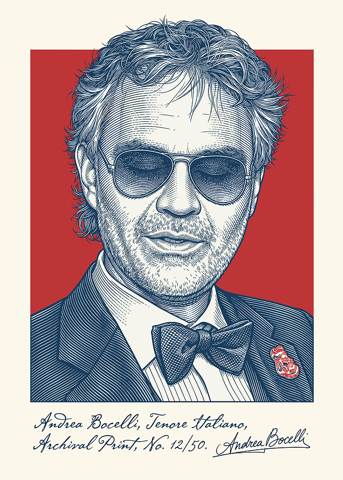 Andrea Bocelli Tenore Italiano Portrait