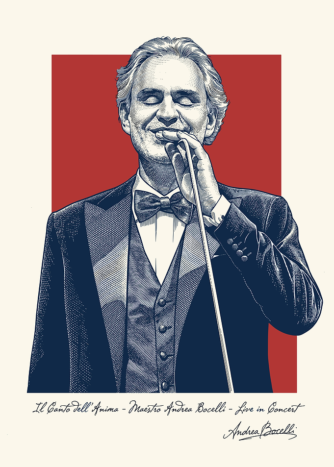 Andrea Bocelli Concert Poster