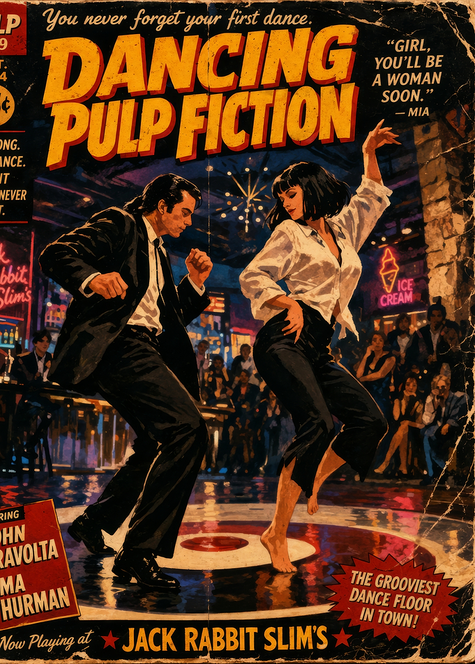 Pulp Fiction Dance Poster
