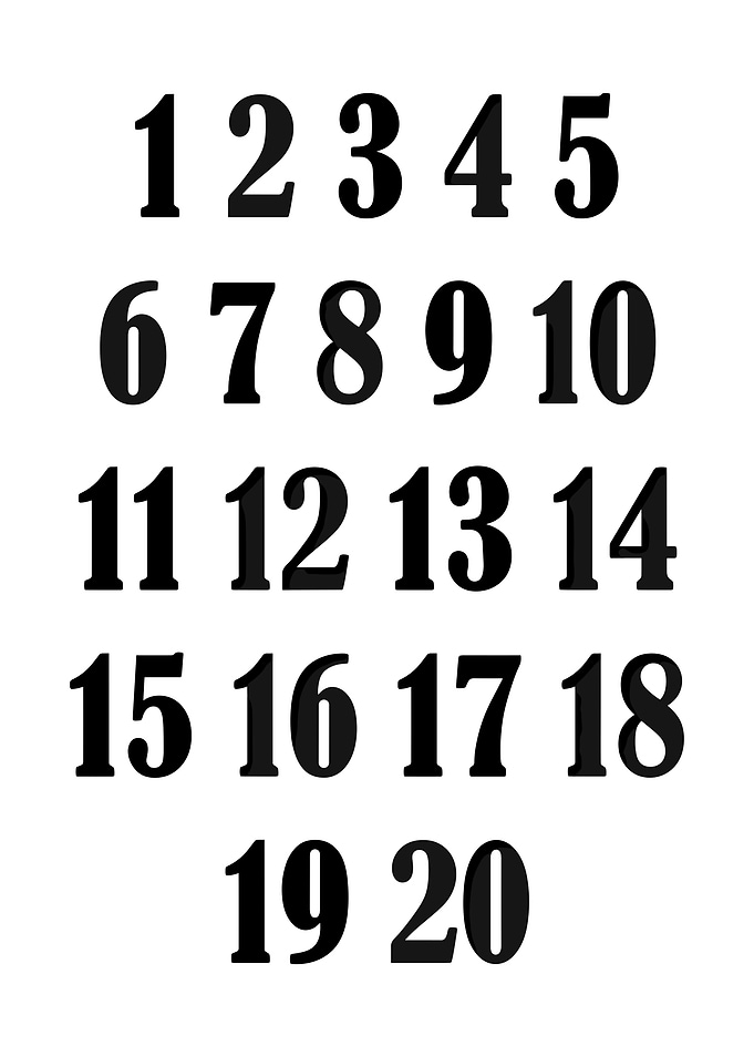 Numbers 1-20