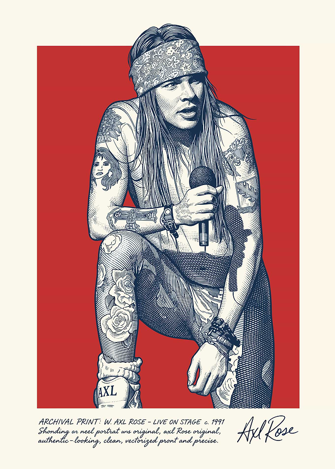 Axl Rose Live on Stage