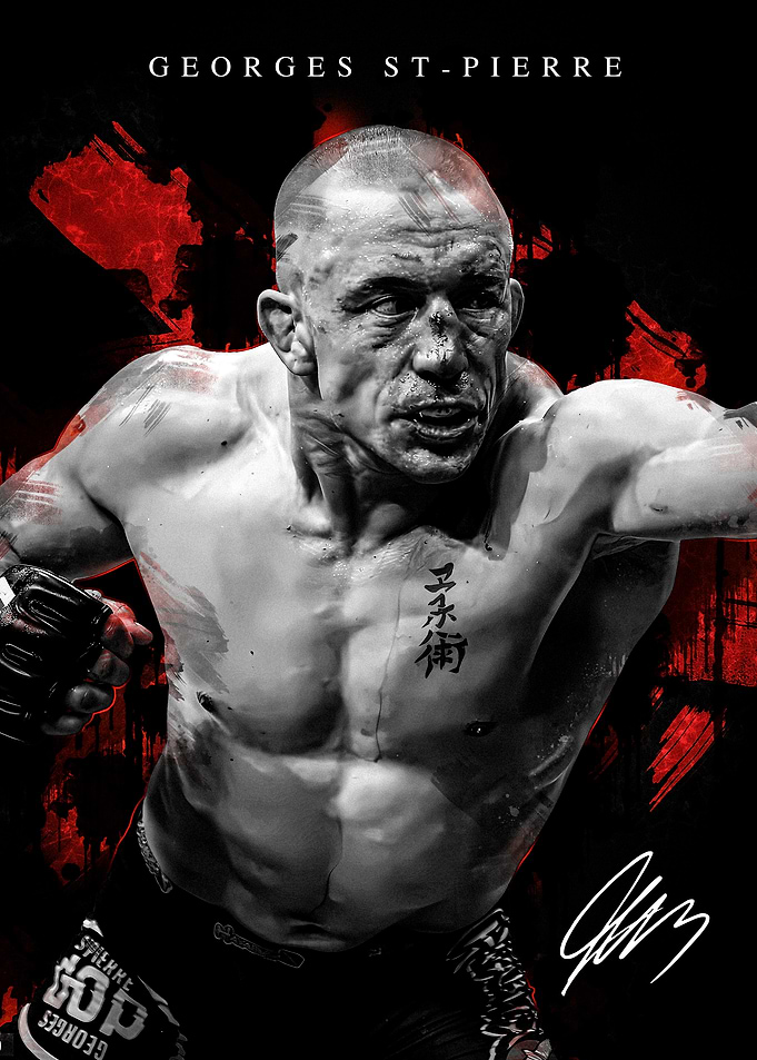 Georges St-Pierre Fighting Pose