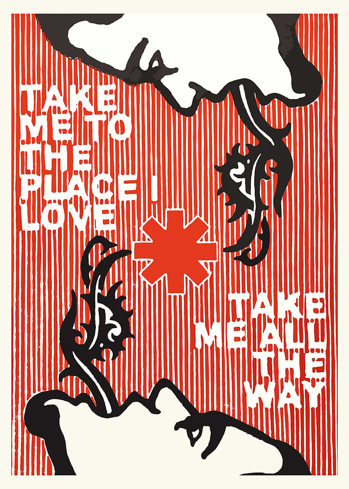 Red Hot Chili Peppers 'Love' Poster