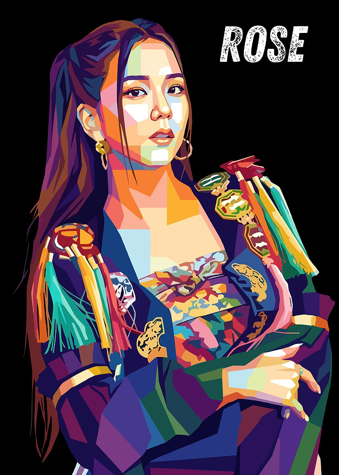 Rose WPAP Portrait