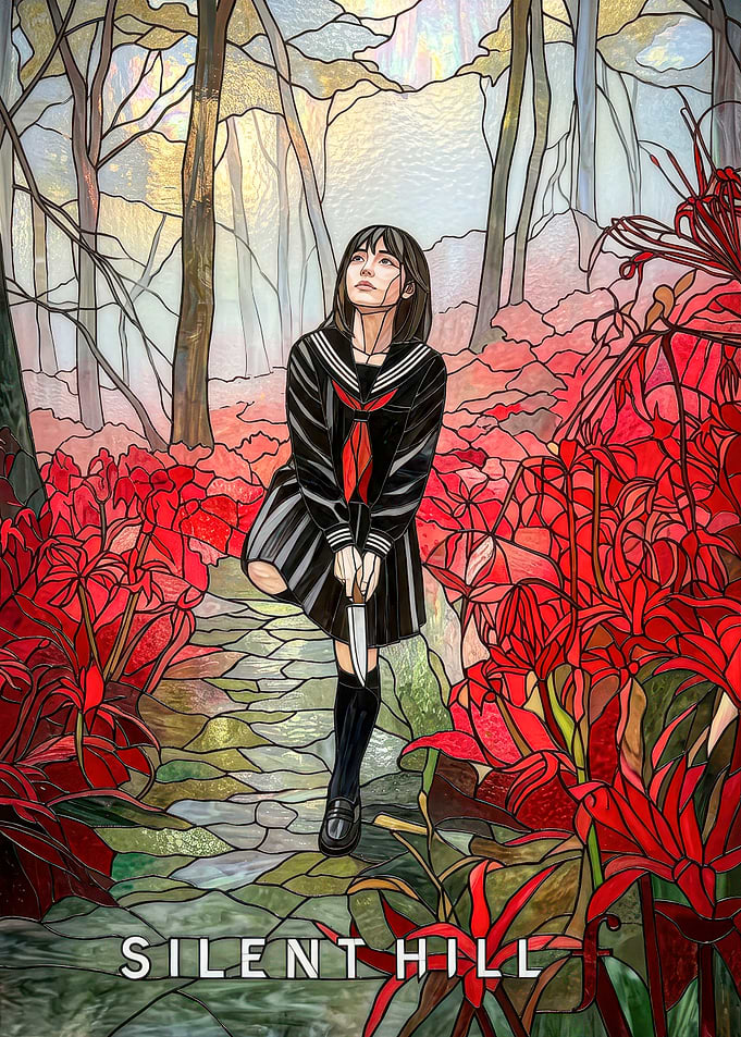 Silent Hill Stained Glass Art