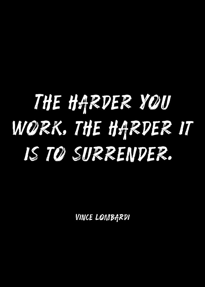 Vince Lombardi Quote on Hard Work