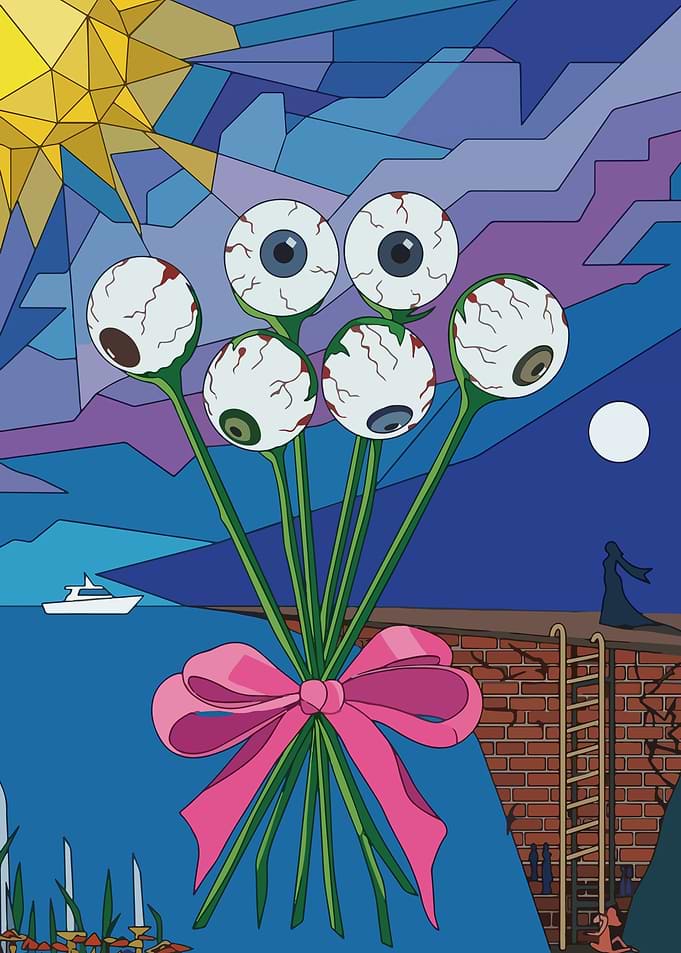 Surealism Bouquet of Eyeballs