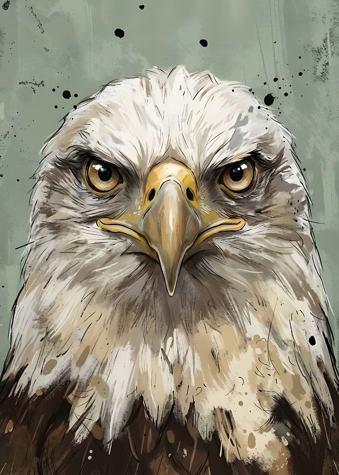 Close-up Portrait of a Bald Eagle