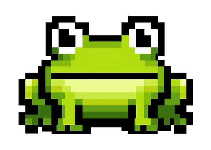 Pixel Art Frog