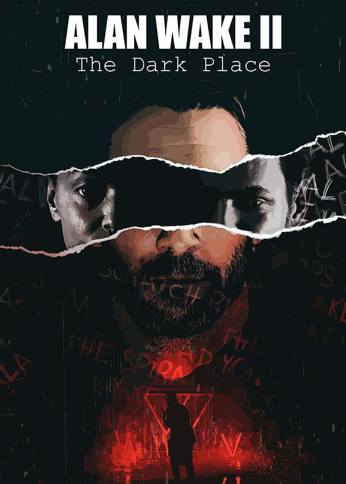 Alan Wake II The Dark Place Poster