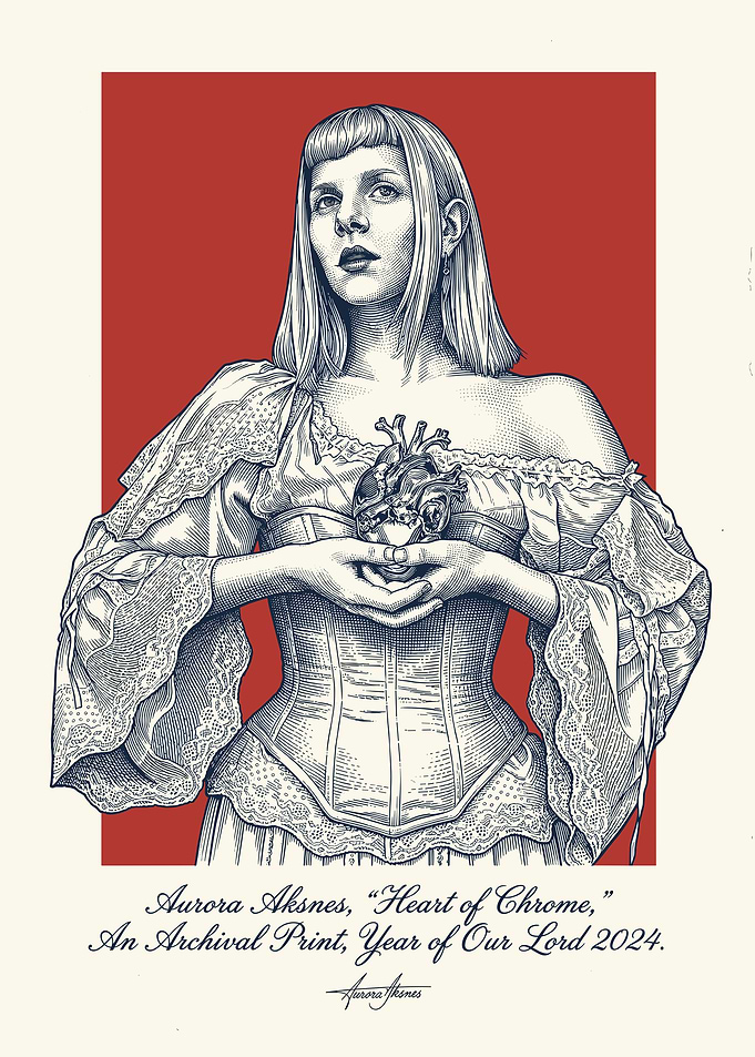 Aurora Aksnes 'Heart of Chrome' Archival Print