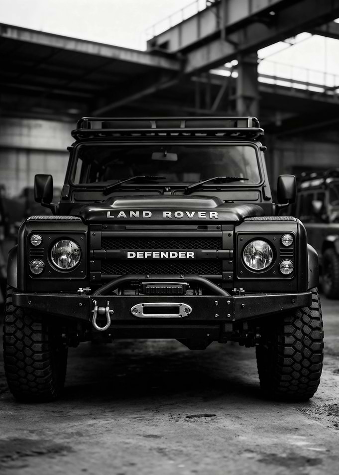 Black Land Rover Defender