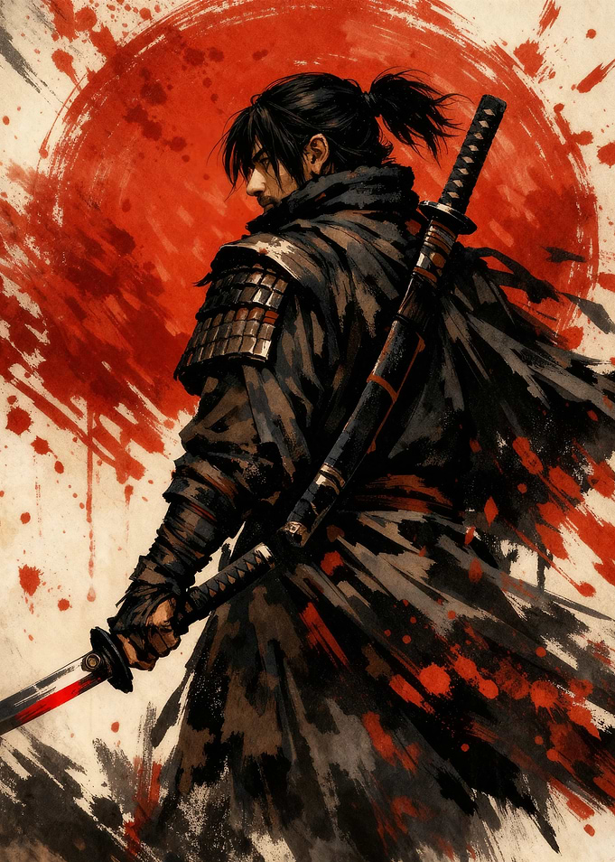 Samurai Warrior with Katana