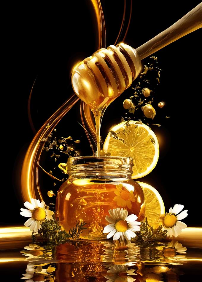 Honey, Lemon, and Chamomile