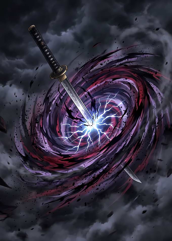 Katana in a Dark Vortex