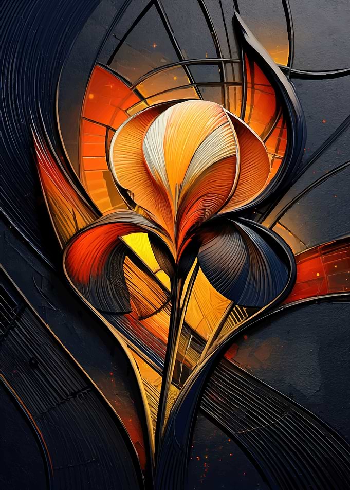 Abstract Floral Art