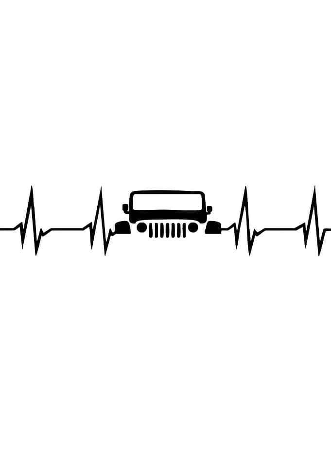 Jeep Heartbeat Graphic