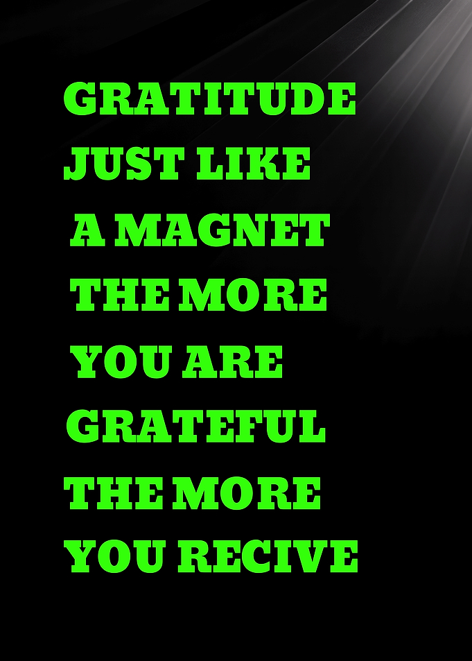 Gratitude Magnet Quote