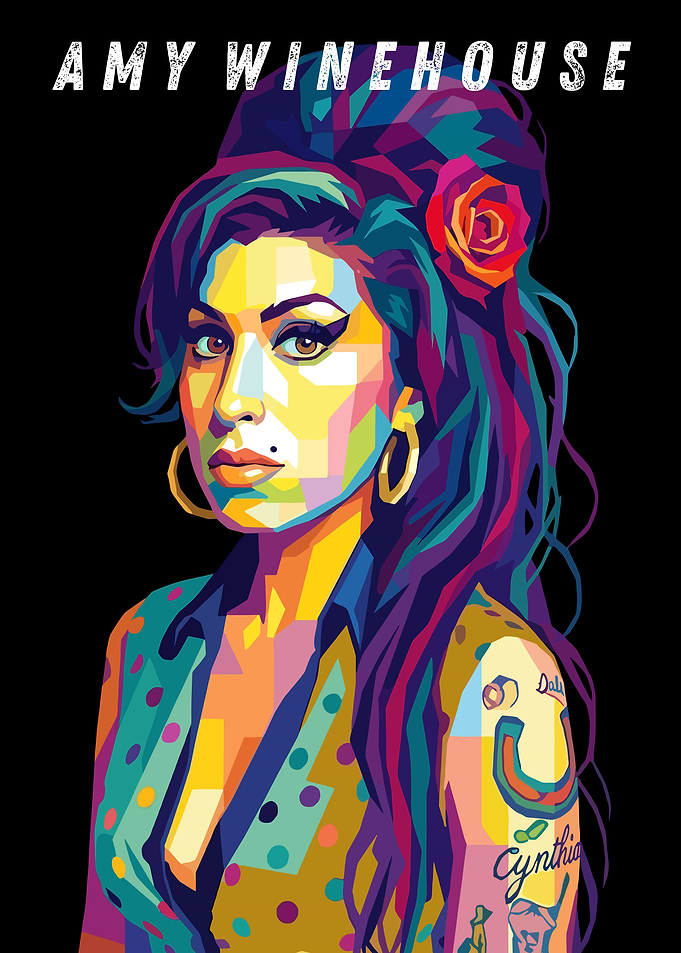 Amy Winehouse Pop Art Portrait