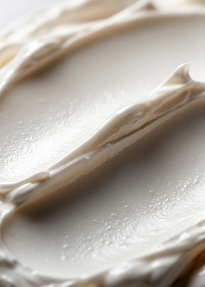 Cream texture macro shot