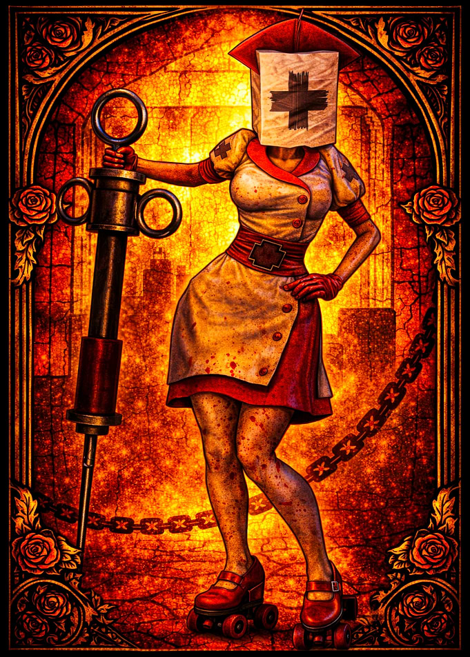Horror Nurse with Syringe