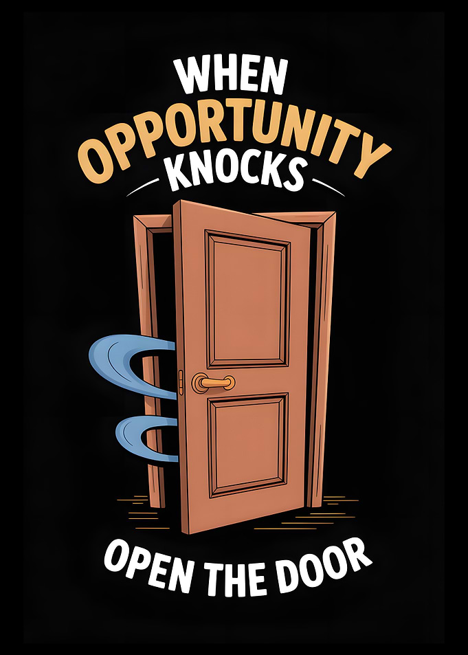 Opportunity Knocks Open The Door