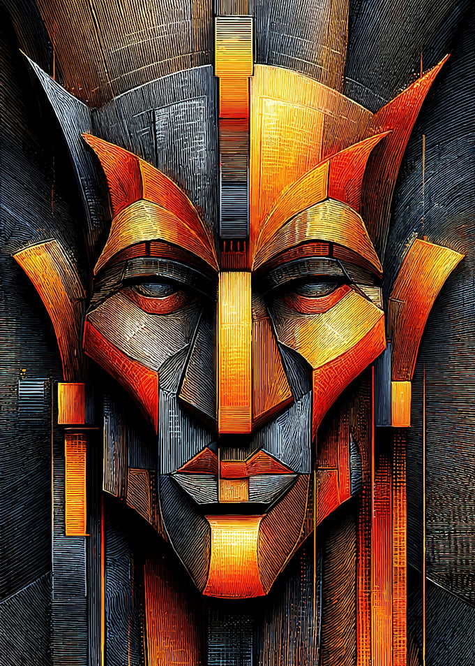 Abstract Geometric Face