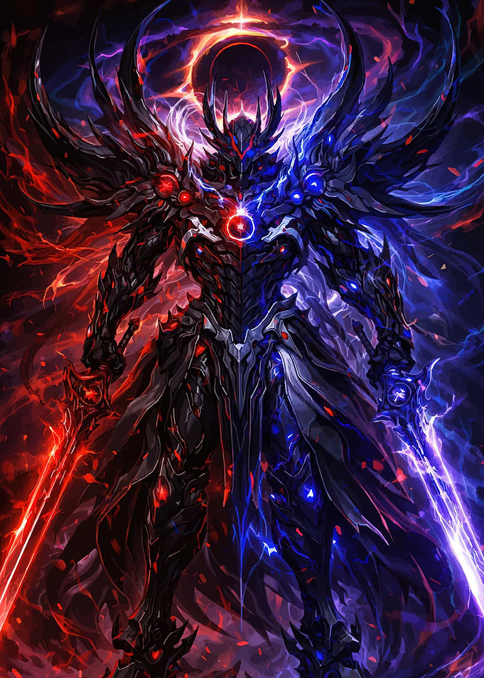 Dual-Wielding Warrior of Light and Shadow