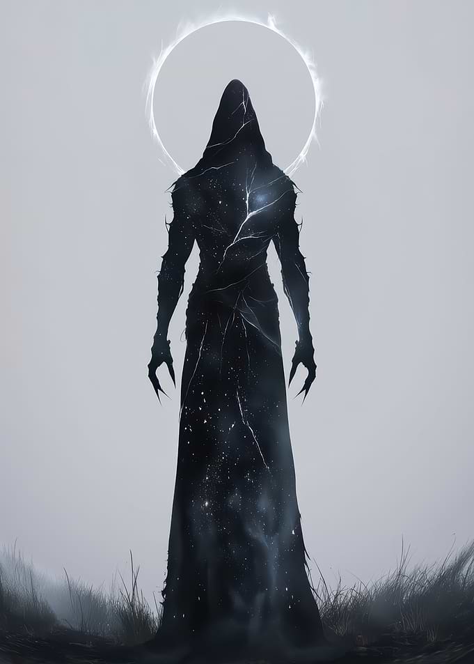 Cosmic Figure with Halo