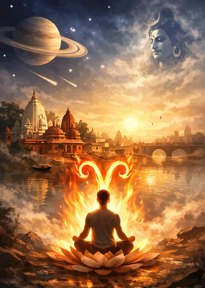 Spiritual Meditation with Cosmic Elements