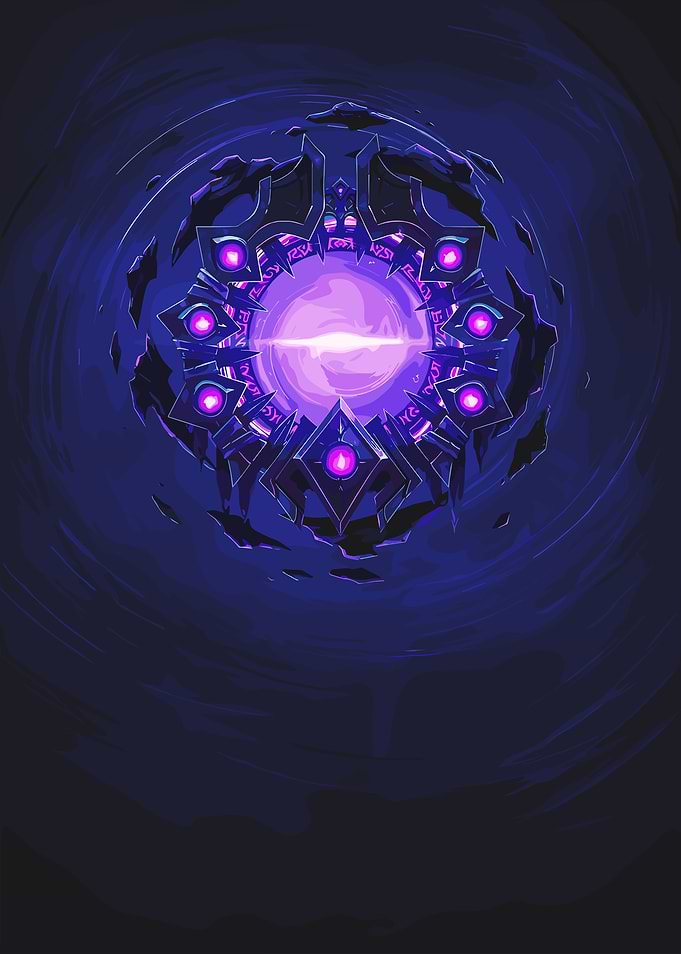 Mysterious Purple Portal Device