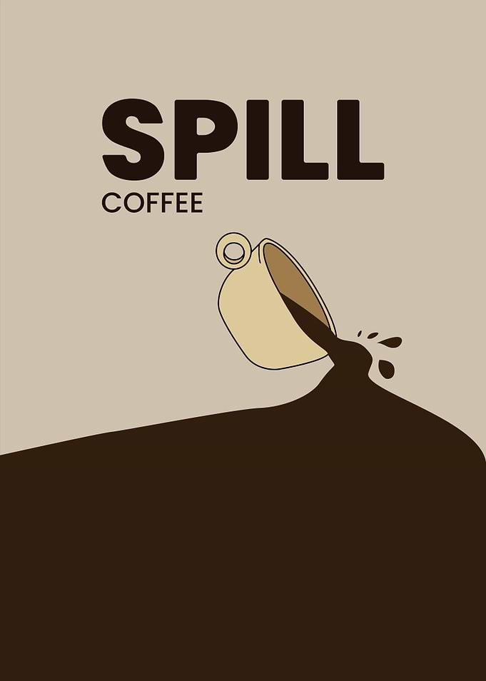 Spilled Coffee Cup