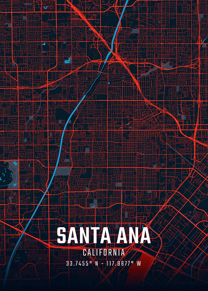 Santa Ana City Map