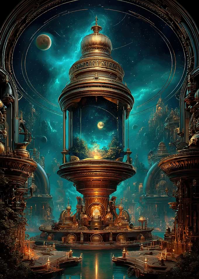 Steampunk Celestial Orrery