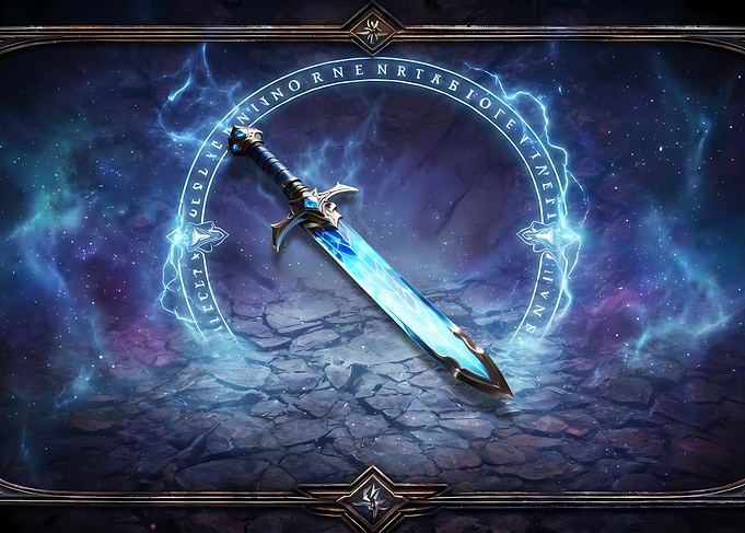 Fantasy Sword in Magical Circle