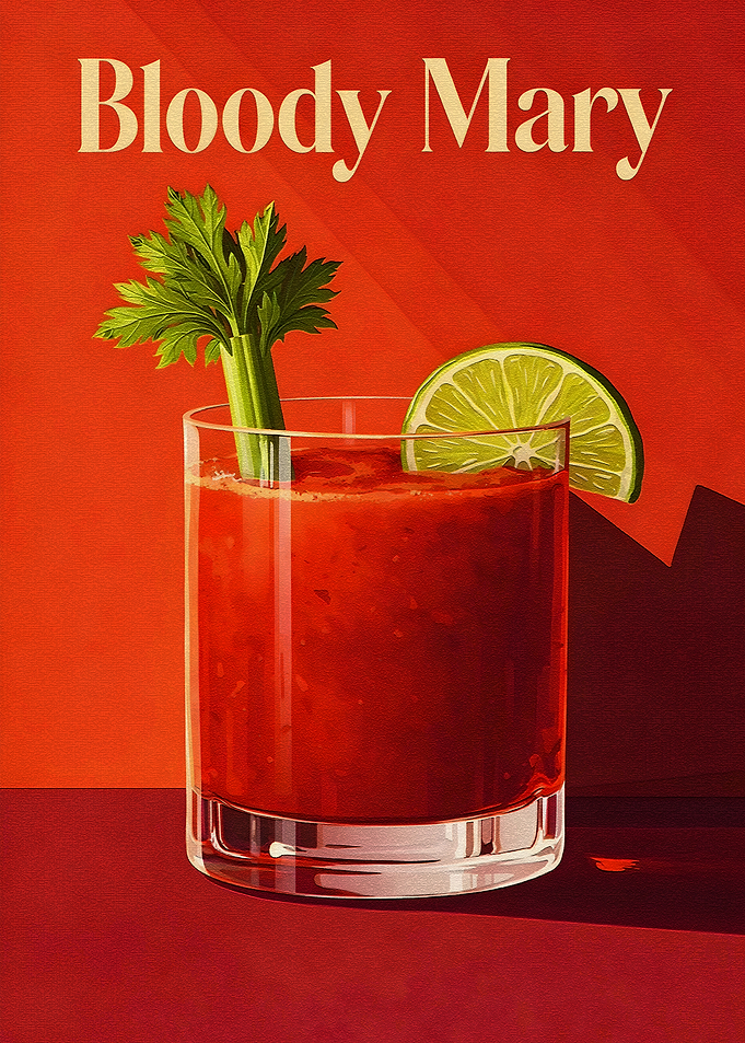 Bloody Mary Cocktail Poster