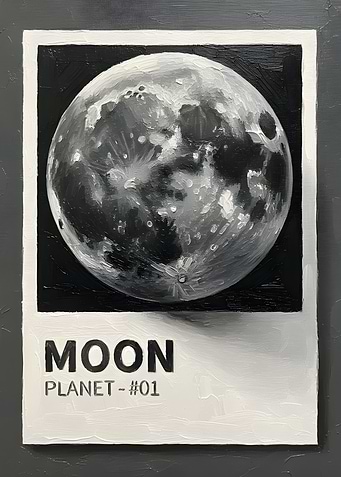 Moon Planet Painting