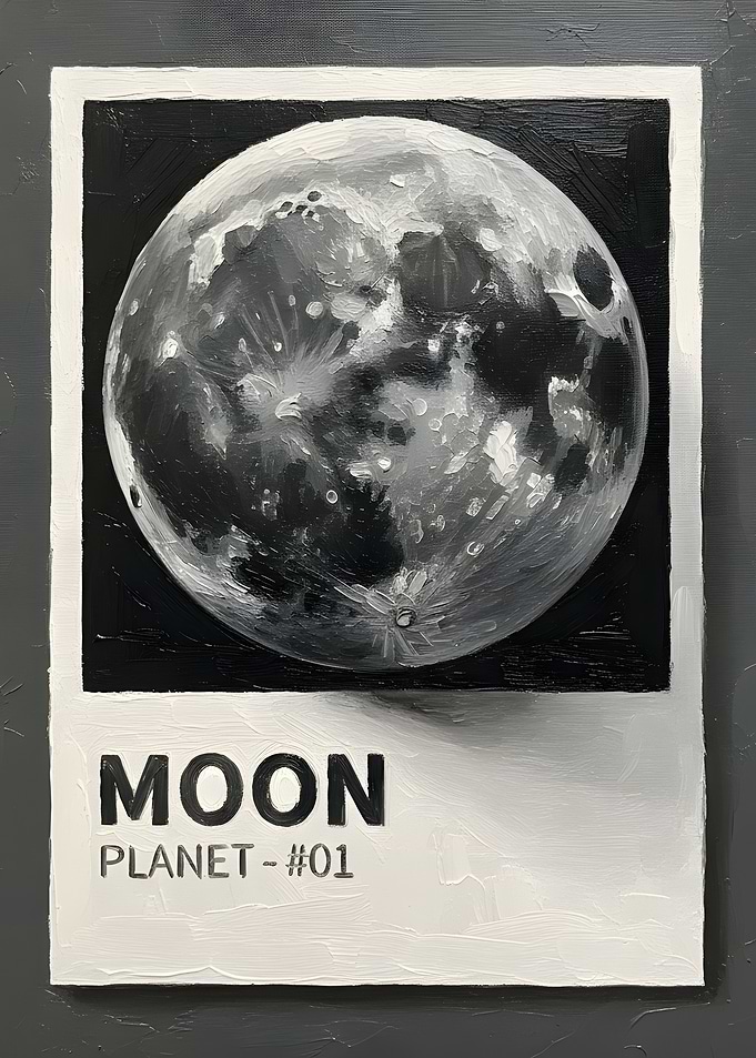 Moon Planet Painting