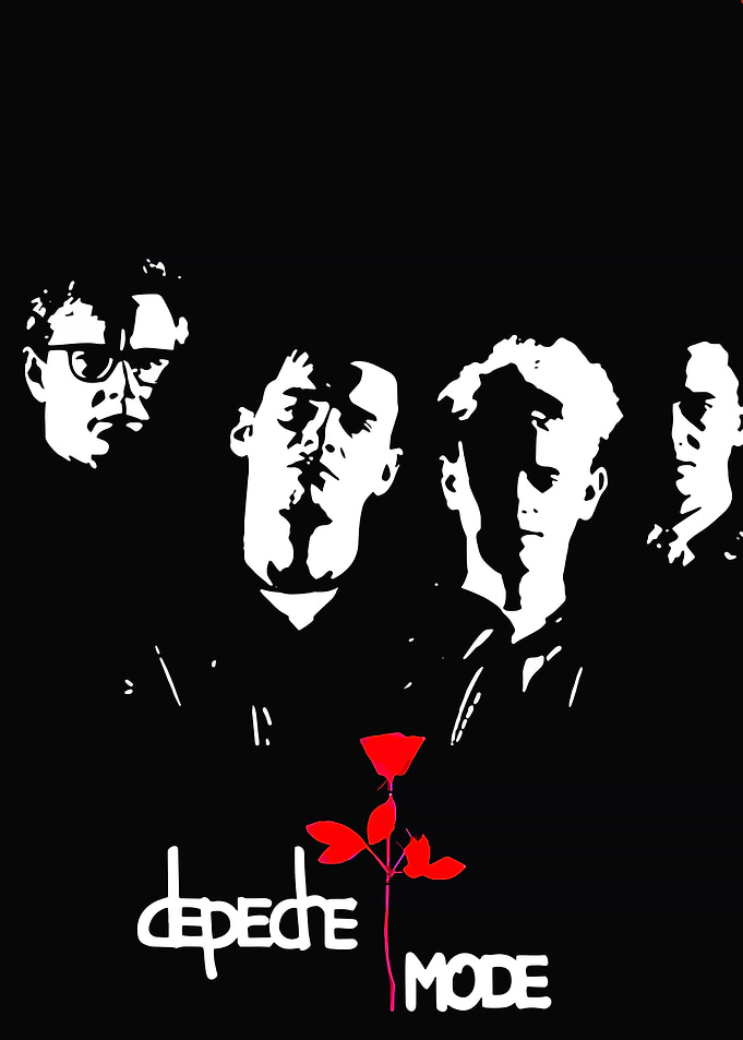 Depeche Mode with Rose